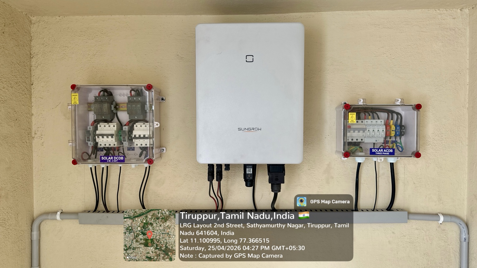 Wall-mounted inverter with electrical protection boards