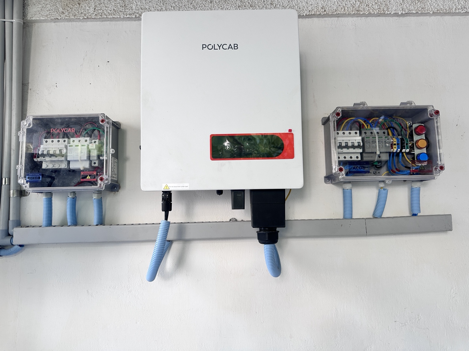Inverter with electrical protection boards