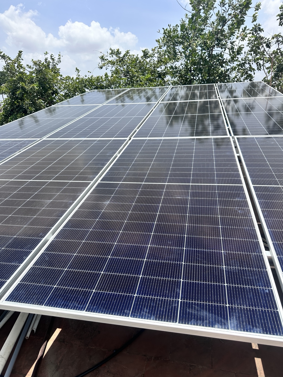 Aadhitron Solar rooftop panel installation